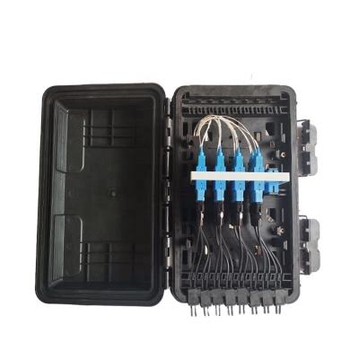 China Horizontal Type Integrated Fiber Optic Splice Closure 16 Core Fiber Optic Distribution FTTH FTTB FTTX Network Box Used In Air Duct FOSC for sale