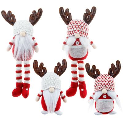 China Festival Decoration Factory Direct Selling Elk Doll Swedish Table Ornaments Handmade Cute Plush Christmas Reindeer Gnomes For Holiday Decorations for sale