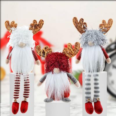 China Natal Navidad Gonk Christmas 2021 Gift Plush Toy Santa Handmade Gnome Doll Toys Cloth Christmas Ornaments For Home Decor for sale