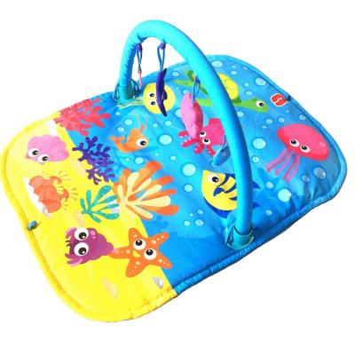 China Sports Toy Factory Hot Sales Modern Design Safety Rectangle Gym Babies Polyester Wooden Children Kids Play Mat for sale