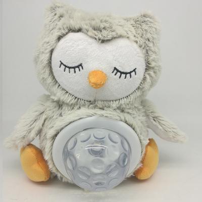 China Plush Doll Product Wholesale Kids Lighting Stuffed Toy Owl Projection Light Infant Toy for sale