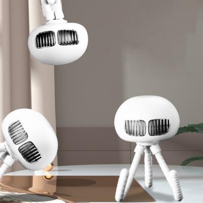 China Portable Rechargeable Leafless Octopus Desktop Fan Handheld Electric Leafless Usb Charging Creative Small Fan for sale