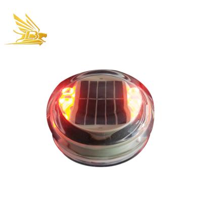 China Aluminum Waterproof Country Road Stud Reflectors LED Circular Solar Road Stud Light for sale