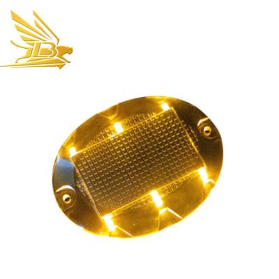 China Aluminum Plastic Sheet Road Stud Amber Reflective Studs Motorway Cat Eyes Used In Road Stud for sale