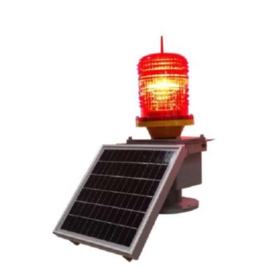 China High Brightness Warning Light Aluminum Solar Tower Crane Warning Light Beacon Light for sale