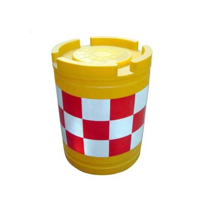 China Colorful Customized Plastic Plastic Goods Traffic Barrel With Water Filled for sale