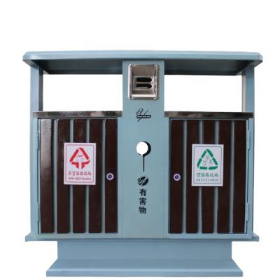 China Viable outdoor classable garba plastic lumber separation and reuse waste bins for sale