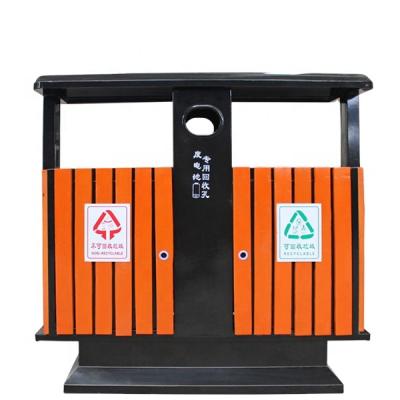 China Wholesale Price Sustainable High Quality Stainless Steel Metal Waste Bin Outdoor Public Trash Bin for sale