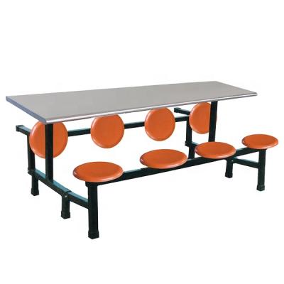 China Fiberglass Dining Table (Height) Eight Adjustable School Restaurant Seats and Chair Wholesale Set for sale