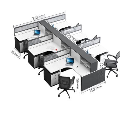 China (Size)Adjustable modular office furniture 6 seater office furniture factory for sale