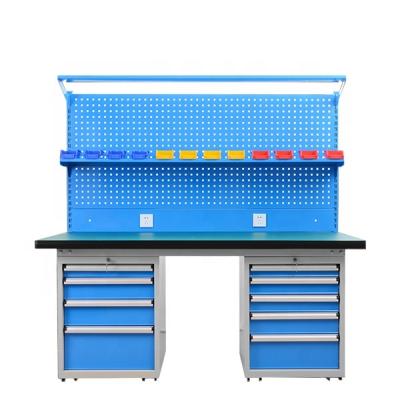 China Durable Furniture Garage Steel Workshop Workbench With Drawers for sale