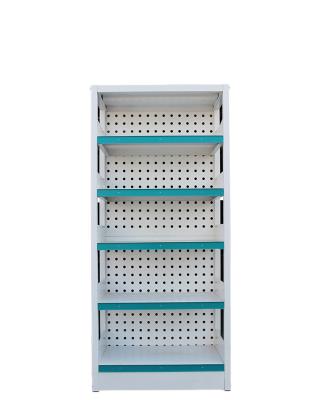 China Environmentally Friendly Supermarket Display Shelf Pharmacy Use Rack Rack Grid Backplane Racks Storage Cabinet for sale