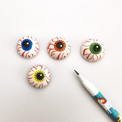 China Promotional Eraser TPR 3D Halloween Pencil Stationery Funny Crazy Eyeball Rubber Erasers for sale