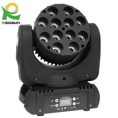 China Lowest Die Casting Aluminum Price! ! ! Professional Hardware 12pcs 10W 10W RGBW Full Color Beam Lighting Stage Moving Head for sale