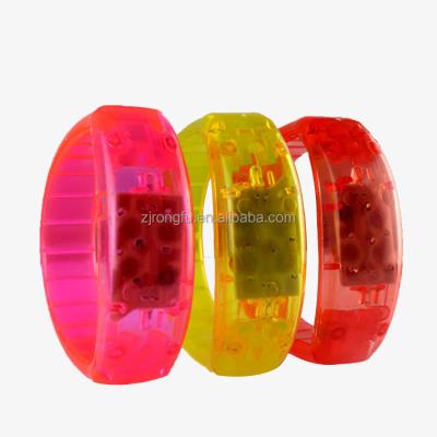 China Flash LED Light Wristband Button Wristband Vacation Atmosphere Props Layout Concert Lighting Cheering Props RF-926 for sale