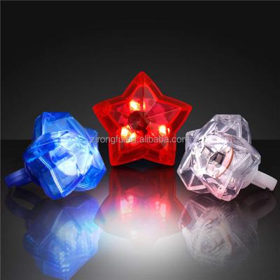 China American Independence Day Star Pentagon Ring LED Finger Light Ring National Day Holiday Holiday Prop Ornaments RF-474 for sale