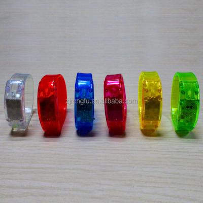 China Write color Christmas LED light bracelet creative light effect luminous bracelet voice-activated wholesale RF-689 for sale