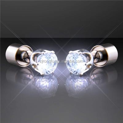 China Luminous Flash Maker Studs LED Instrument Earrings Rig Trinket Nightclub LED Bar Earring Diamond Plum Studs RF-189 for sale