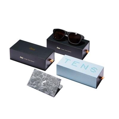 China Recyclable Custom Logo Luxury Paper Sunglasses Case Package Gift Boxes Packaging Box Eyewear for sale