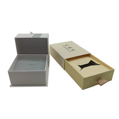 China Factory Price Recyclable Drawer Box Packaging For Ring Carton Customized Elegant Earrings Bracelet Necklace Jewelry Boxes With Logo for sale