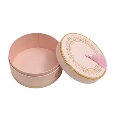 China Recyclable High Quality Luxury Elegant Box Custom Gold Pattern Newspaper Distribution Tour With Tassel Decoration Lid Hat Boxes Shoe for sale