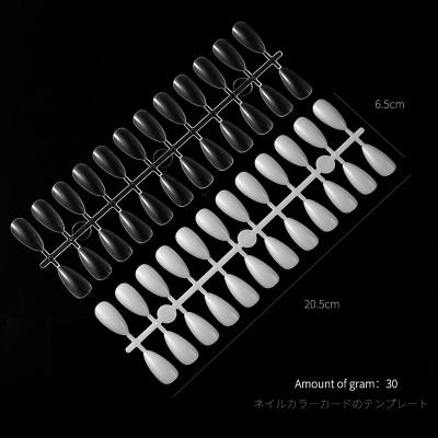 China Eco-Friendly 120 Pcs/Pack Water Drop Shape Acrylic Nail Art Display Gel Practice UV Designs Color Board Nail Tools for sale