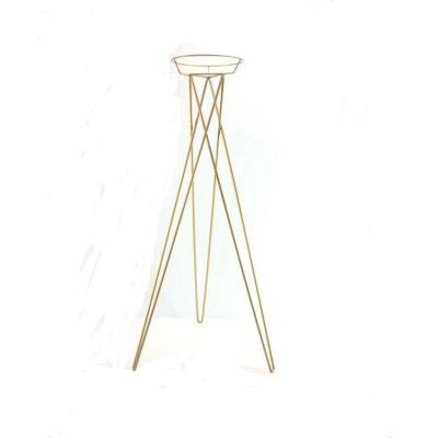 China 2022 new metal flower stand decoration tripod store opening device flower basket new. for sale