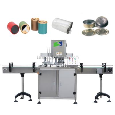 China Sanpong hot sale automatic pet food tin can sealing machine/can seaming machine/can seamer for sale