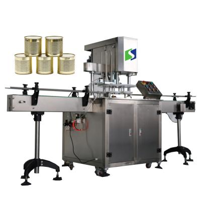 China Full Automatic Food Orange Juice Can Sealer Bottle Tin Can Sealing Machine Paper Can Seaming Machine for sale