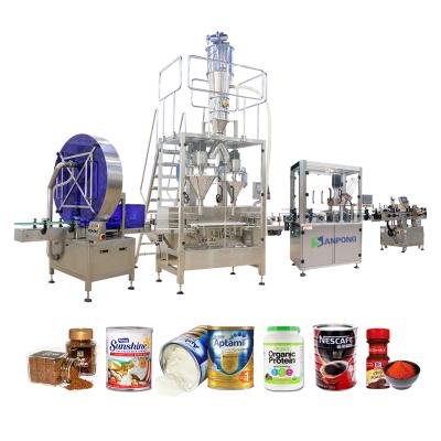 China High Quality Customizable Automatic Food Coffee Milk Powder Box Packaging Line for sale