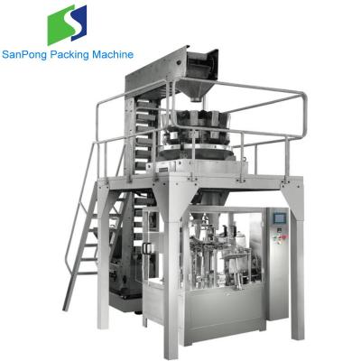 China Fully Automatic Food Bean Premade Bag Packaging Machine Production Line for sale