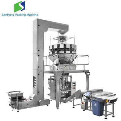 China Food Packing Machine VFFS Collar Type Food Packing Machine 5kgs Snack Sachet Packaging Machine With Multi Head Weigher for sale