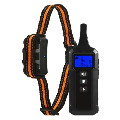 China Newest Pet P19 Viable Anti Dog Training Shock No Bark Collar Dog Trainer Collar With Remote Dog Training Collar for sale