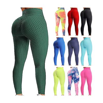 China Seamless Breathable Slimming Pants Honeycomb Breathable High Waist Workout Fitness Gym Cuffs Yoga Crac! slot ! for sale