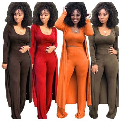 China Team Sportswear Women's Team Breathable Long Sleeve Coat Rocket Pants Three Piece Knitted Pant Set for sale