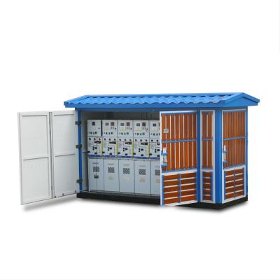 China Distribution Power System 110 KV Customized Compact Package Substation Transformer Electrical Substation zu verkaufen