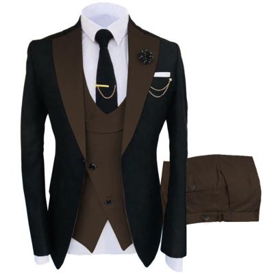 China Custom Made Wedding Suits Men Slim Breathable Groom Suit Set Men Business Pants Invest Classic Men Suit 3 Piece Arket for sale