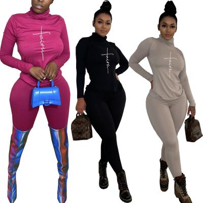 China 2021 New Arrivals Breathable Two Piece Set Women Sweat Pant Clothing Solid Color 2 Piece Set Women Pants Two Piece Set for sale