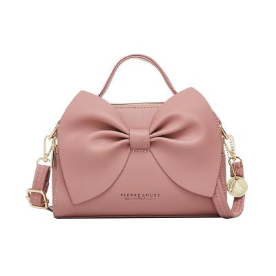 China Sweet and  Fair style New Design Fashion Women Hand Bag Elegant Bow Tie Hand Bag Female Ladies Small Bag for sale