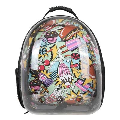 China Latest Breathable Transparent Capsule Pet Carriers Bag Breathable Backpack for sale