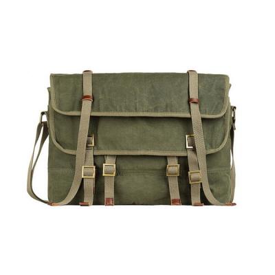 China Main Compartment For Folders And Rigid Bag Large Capacity Outdoor Canvas Messenger Leisure Laptop Dailay Satchel Men Mounting Shoulder Bag for sale