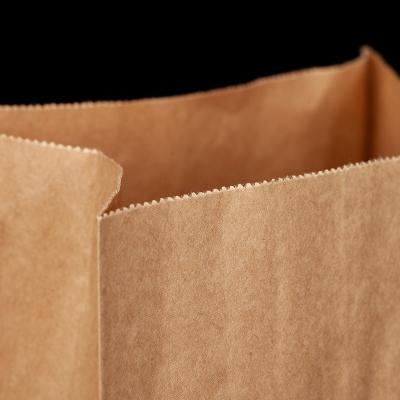 China Recyclable Food Grade Custom Printed Greaseproof Sandwich Hot Dog Wrapper Brown Or Kraft Paper Bag 2lb Brown White Paper Bags for sale