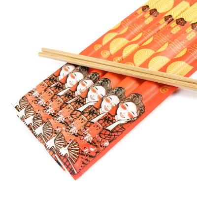 China Natural bamboo eco-friendly split Chinese carbonized chopsticks are custom-made chopsticks used in hotel restaurant wholesale for sale