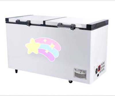 China Hotel 24v Battery Deep Chest Freezer For Portable DC Commercial Freezer for sale