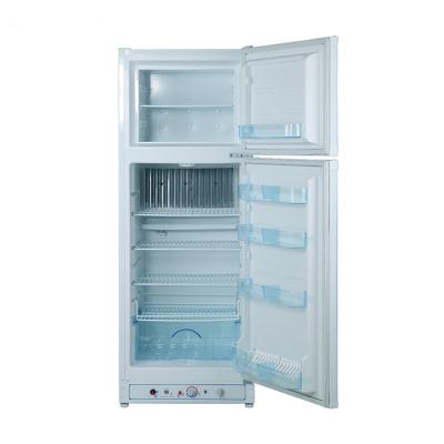 China New COMPRESSOR Household AC 110V 220V 265 Liter Compact Gas Fridge for sale