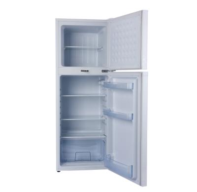 China DC 12v Car Freezer Top Bottom Fridge Solar Fridge 142L for sale