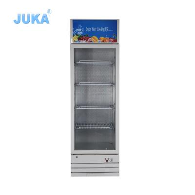 China Commercial Glass Door Solar Fridge Storage Refrigerator 24 Volt Fridge for sale