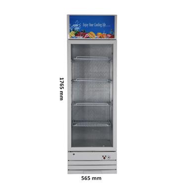 China 268 Liters DC Upright Solar Display Glass Door Refrigerator LC-268 Cooler for sale