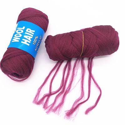 China Anti-pilling wool hair yarn for braiding for sale