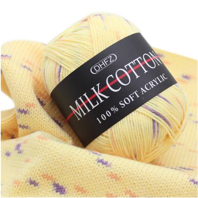 China Anti-pilling milk cotton yarn milk cotton crochet yarn knitting yarn for sale